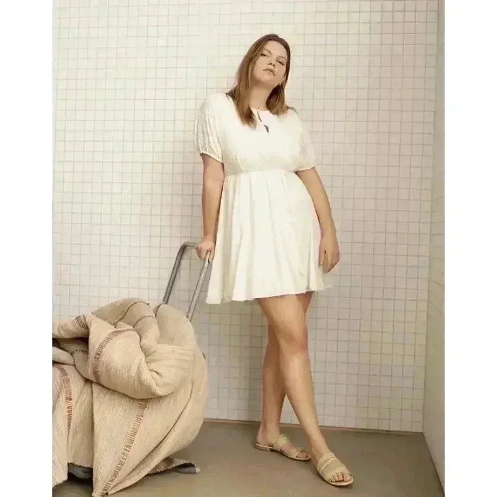 Madewell Eyelet Tassel-Tie Mini Dress Size 10โ